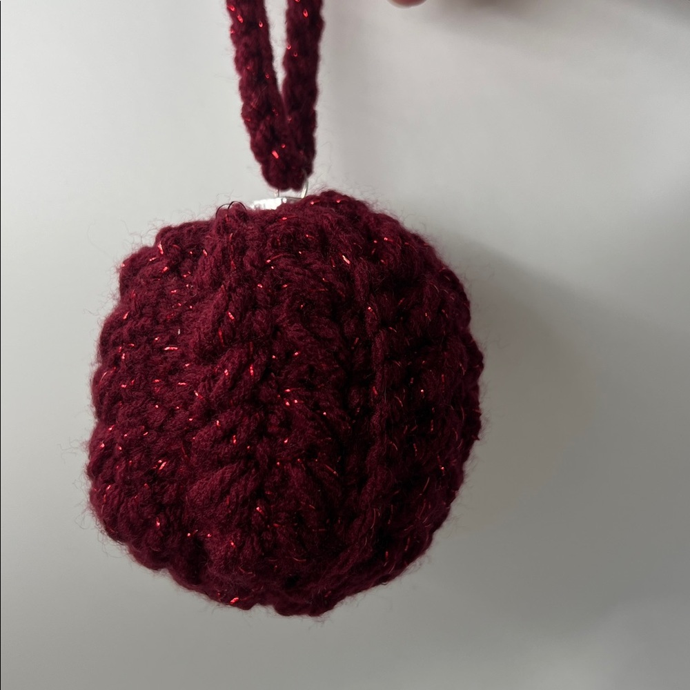 Handmade Sparkle Crochet Ornament - 1 One - Picture 7 of 7